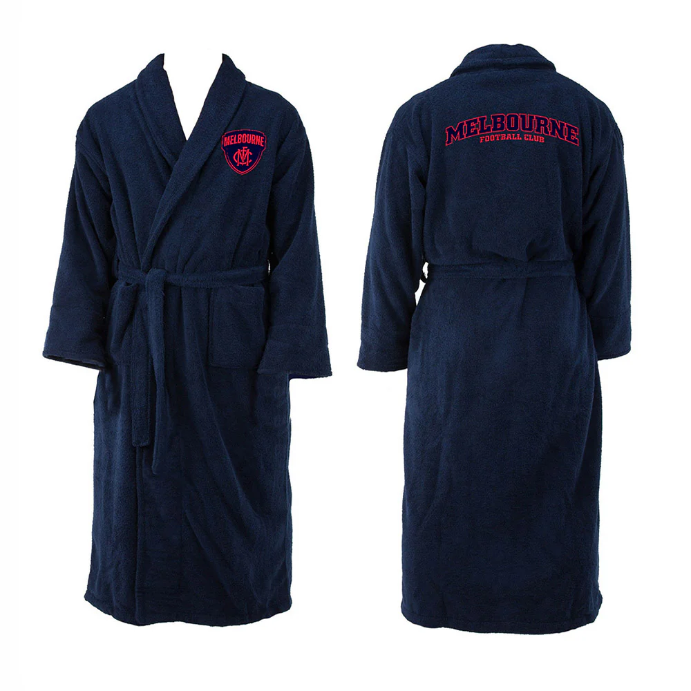 Melbourne Demons Adults Team Long Sleeve Bathrobe