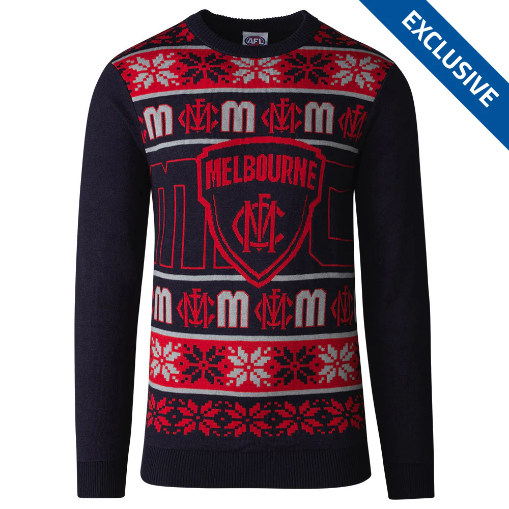 Melbourne Demons Mens Ugly Christmas Sweater