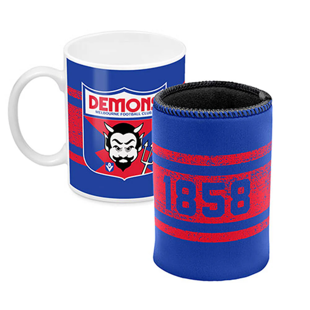Melbourne Demons Mug And Can Cooler Gift Pack