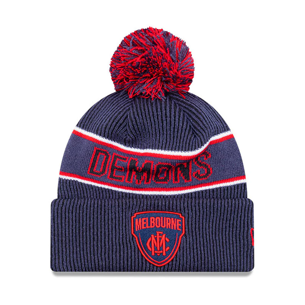 Melbourne Demons New Era Wordmark Stripe Beanie