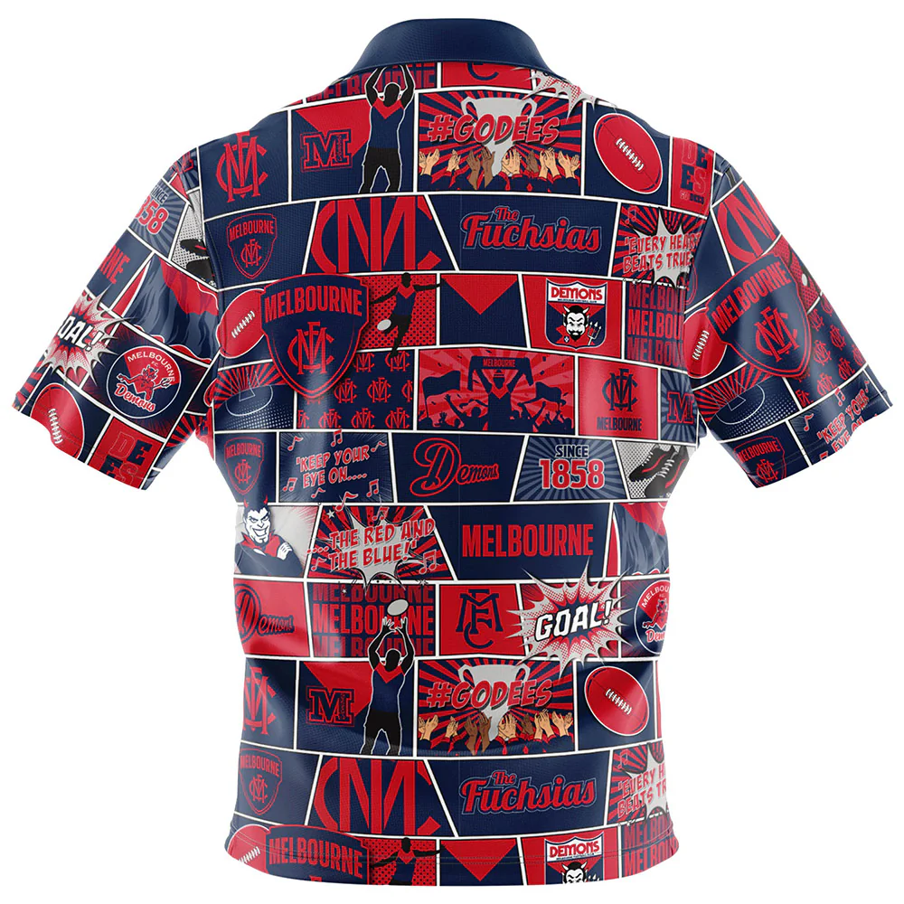 Melbourne Demons Pop Art Shirt - Image 2