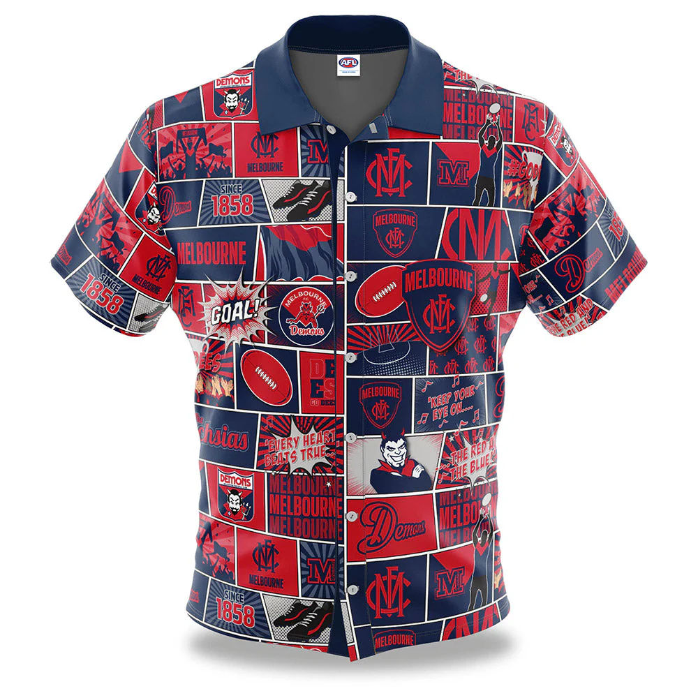 Melbourne Demons Pop Art Shirt - Image 4