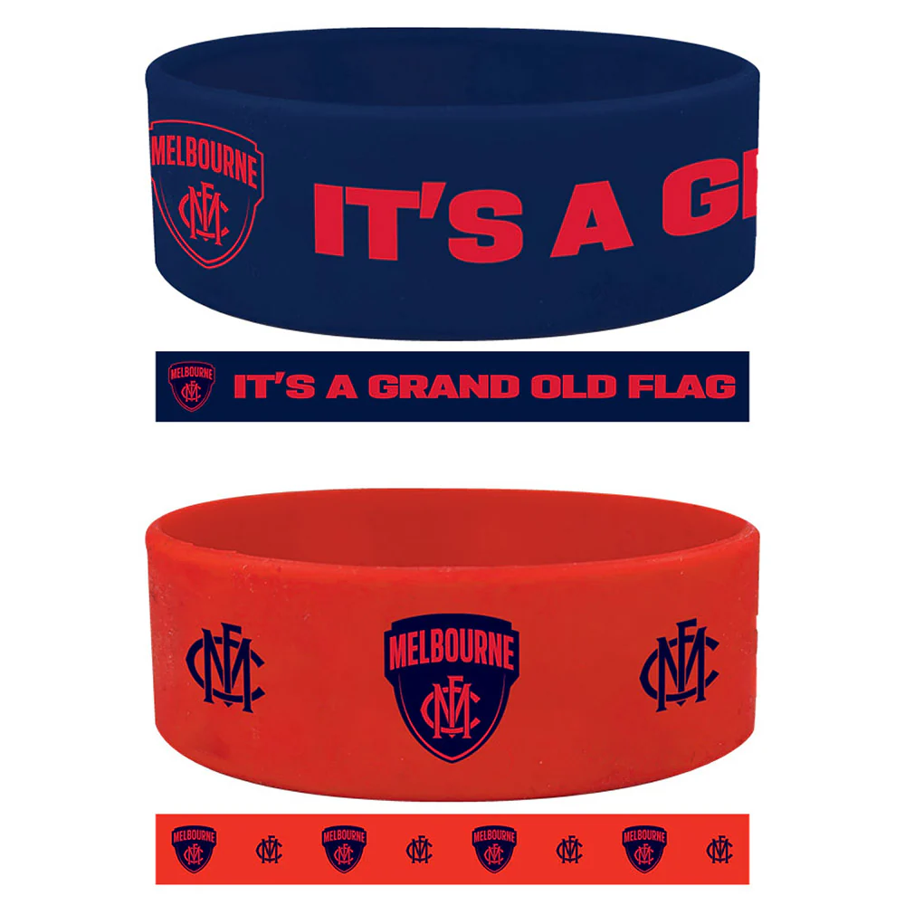 Melbourne Demons Silicone Wrist Bands 2 Pack - Image 2