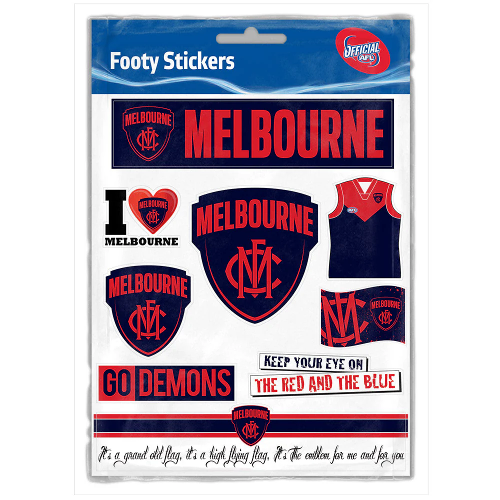 Melbourne Demons Sticker Sheet - Image 2
