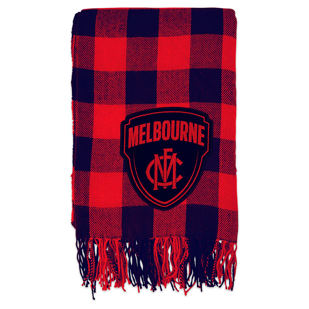 Melbourne Demons Tartan Throw