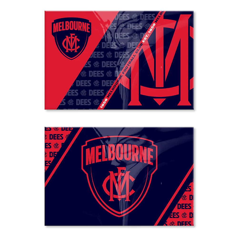 Melbourne Demons Team Logo Magnets - 2 Pack
