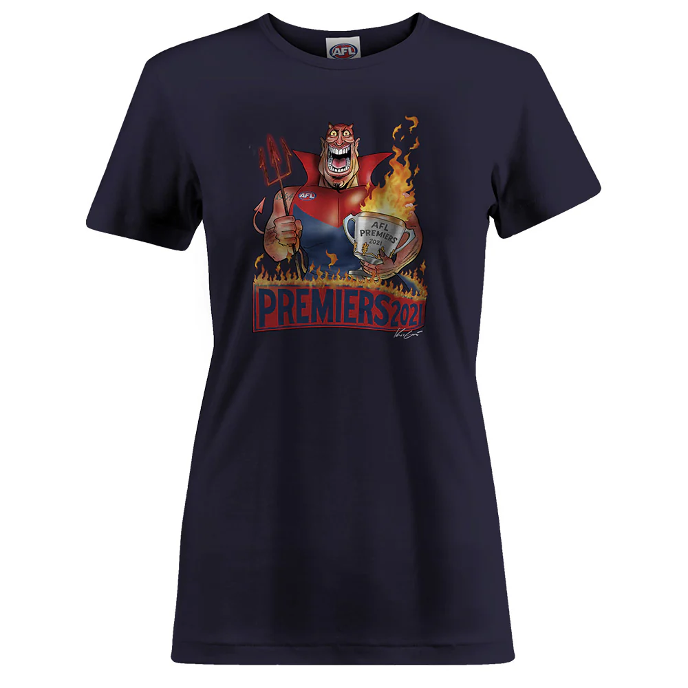 Melbourne Demons Women's 2021 Mark Knight Tee