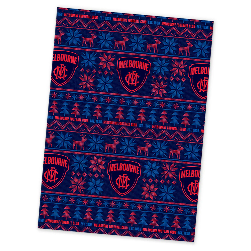Melbourne Demons Christmas Wrapping Paper - Image 2