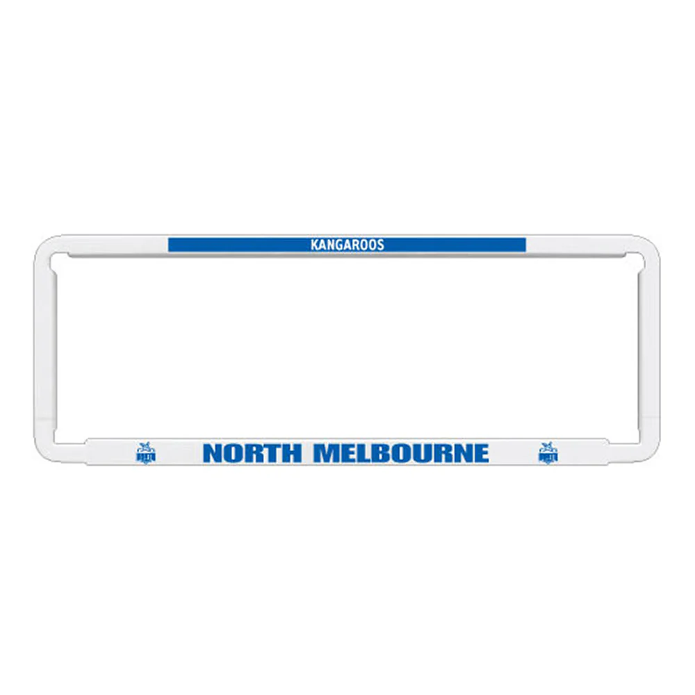 North Melbourne Number Plate Frame