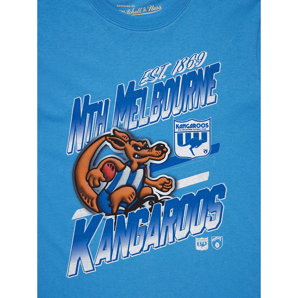 North Melbourne Mitchell & Ness Mascot Character Youth Tee - Image 3