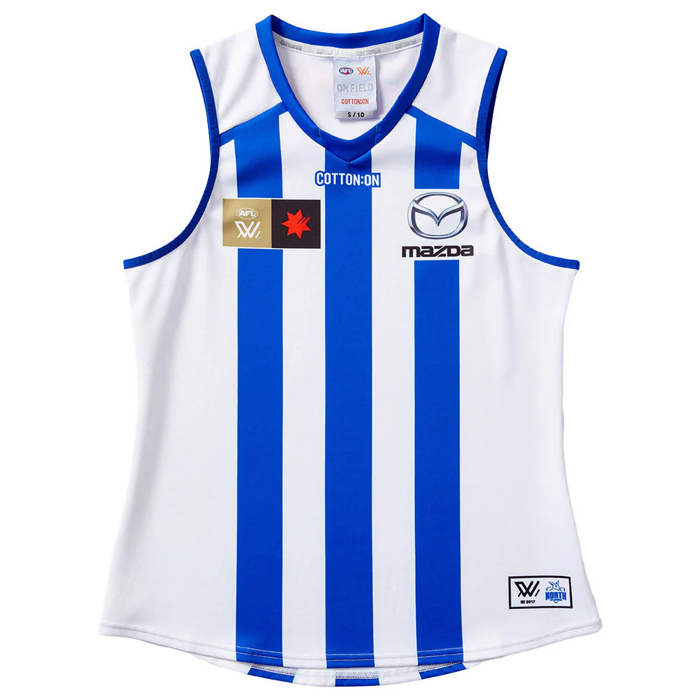 North Melbourne Kangaroos AFLW S10 Home Guernsey