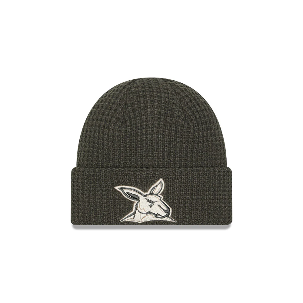 North Melbourne Dusty Charcoal Rib Beanie
