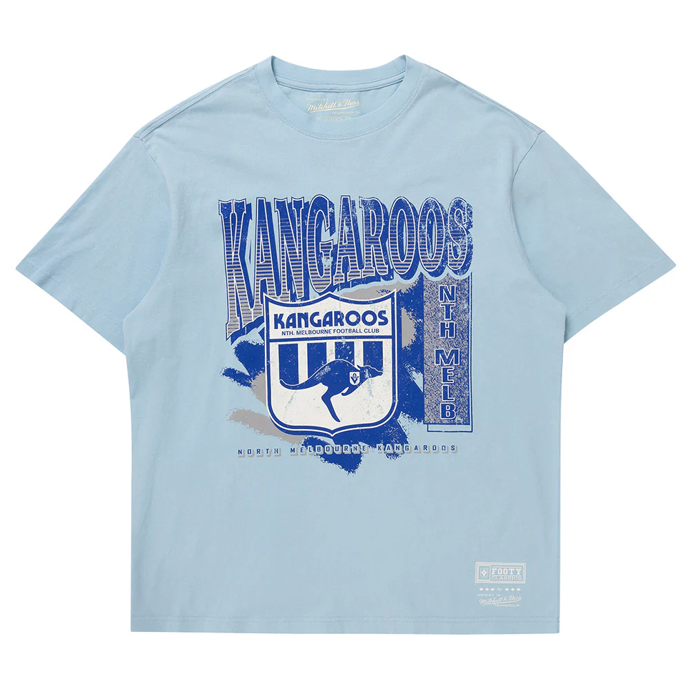 North Melbourne Mitchell & Ness Adults Vintage Brush Off Tee