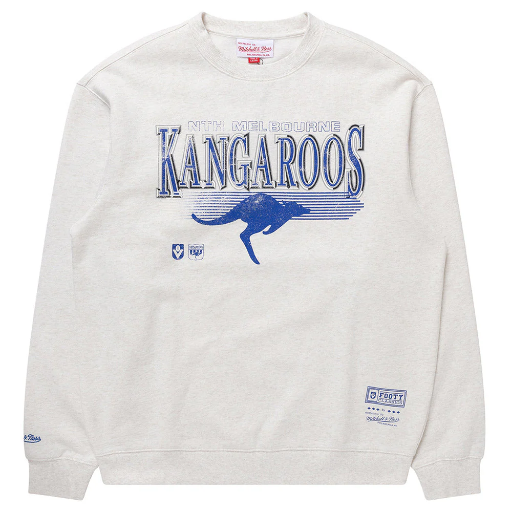North Melbourne Mitchell & Ness Adults Underscore Crew Neck Sweater - Image 10