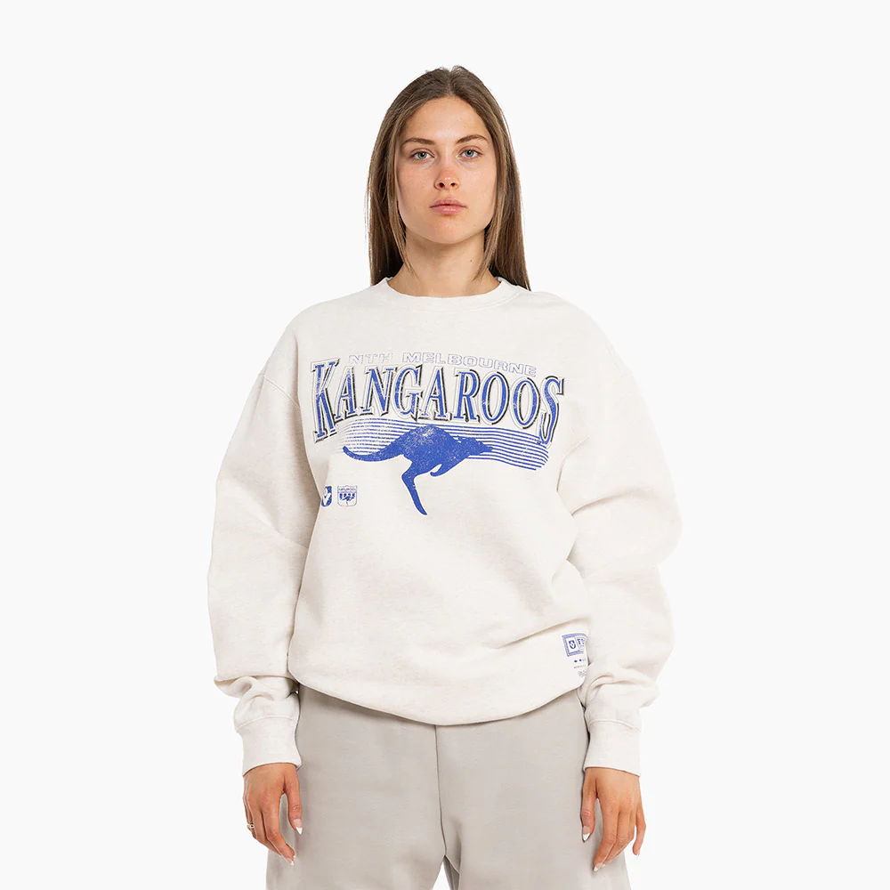 North Melbourne Mitchell & Ness Adults Underscore Crew Neck Sweater - Image 4