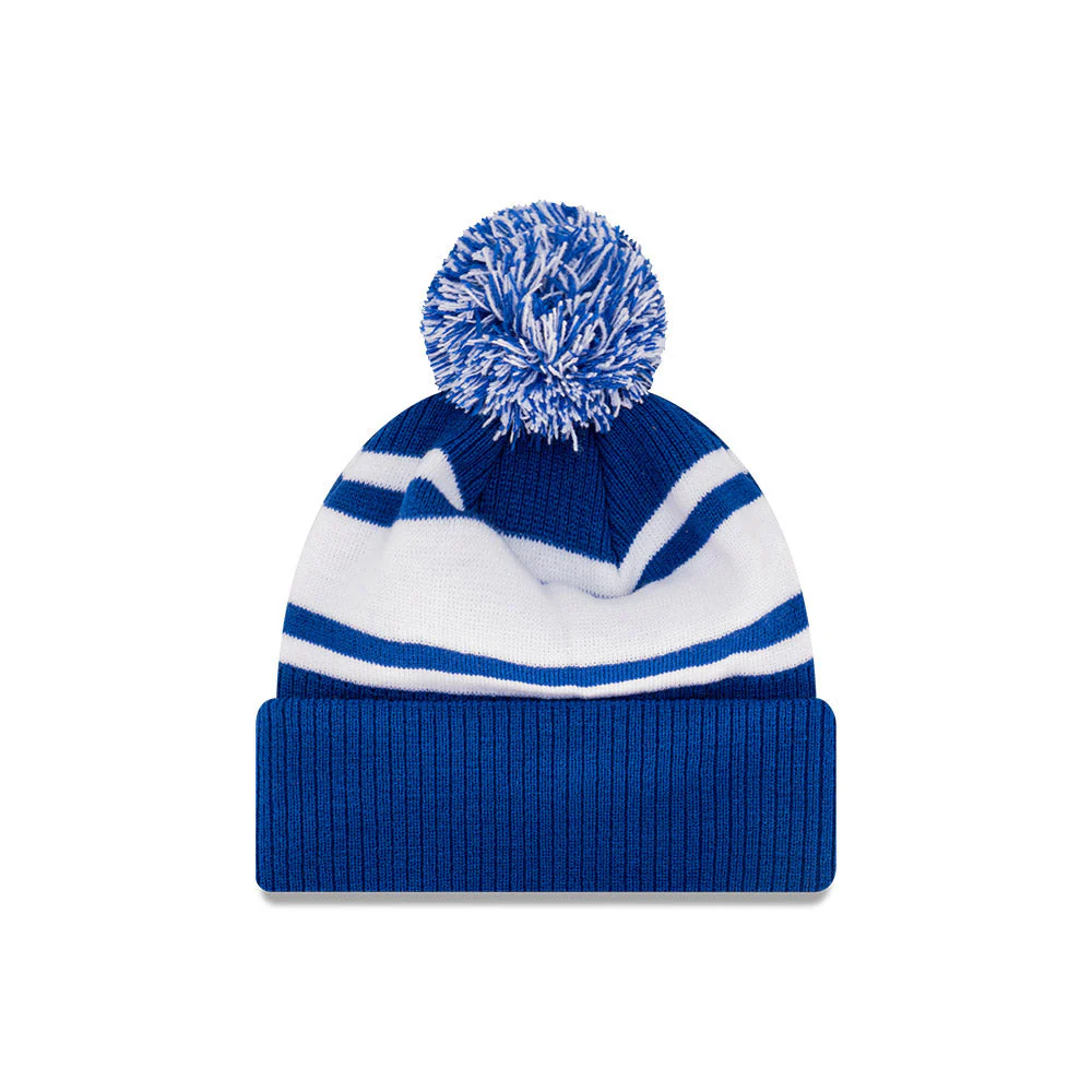 North Melbourne New Era Stripe Knitted Beanie - Image 4