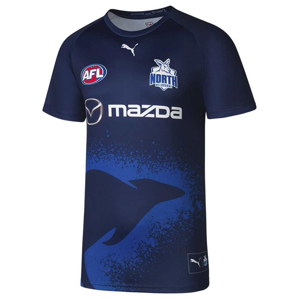 North Melbourne 2024 Authentic Mens Warm Up Top - Image 4