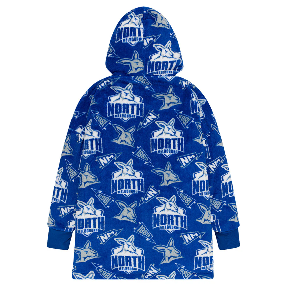 North Melbourne Adult Sherpie Oversized Fleece Hoodie - Image 2