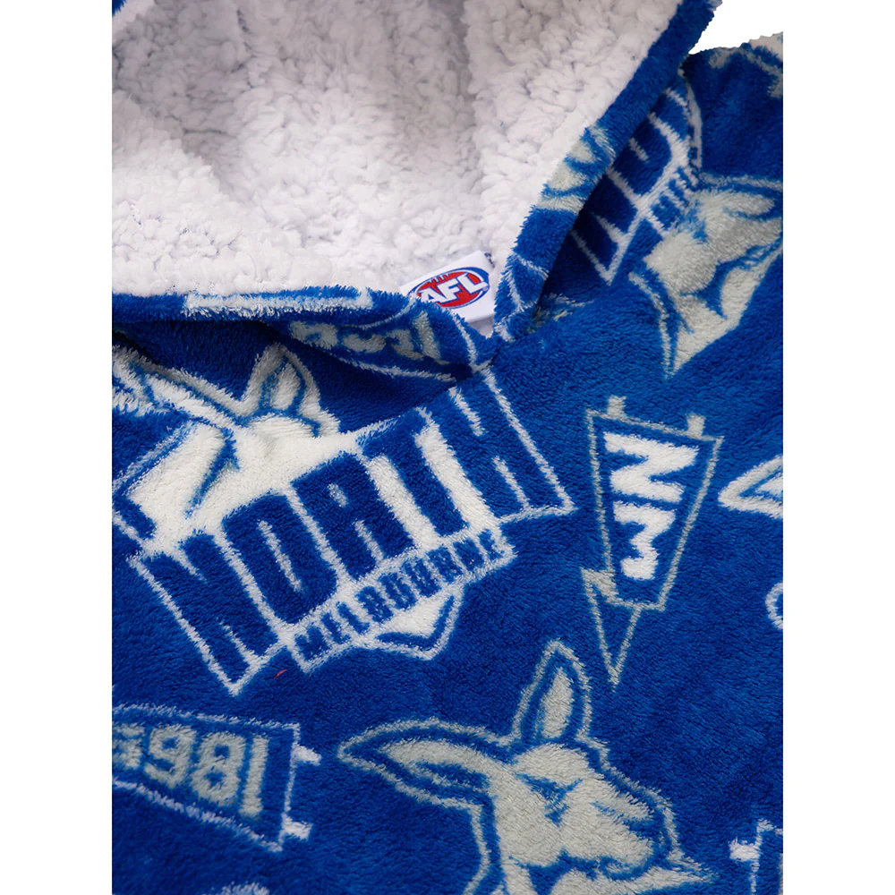 North Melbourne Adult Sherpie Oversized Fleece Hoodie - Image 3