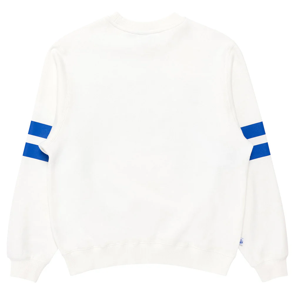 North Melbourne Womens Stripe Sleeve Crew - Image 2