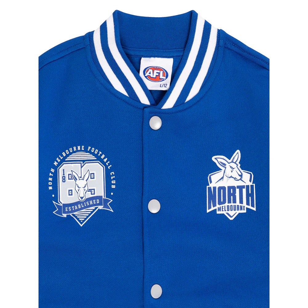 North Melbourne Youth Varsity Fleece Jacket - Image 3