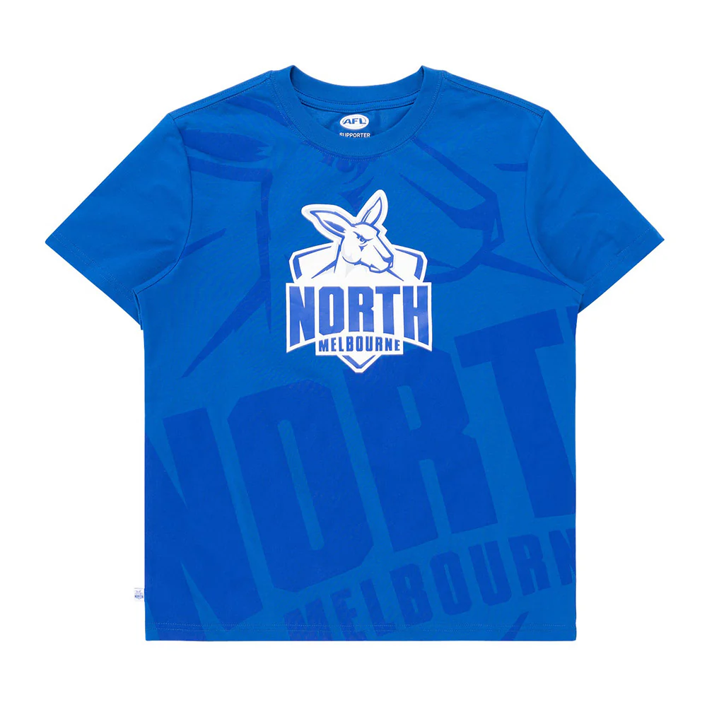 North Melbourne Youth Oversize Crop Logo Tee