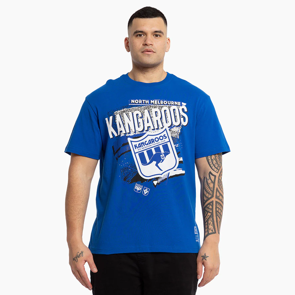 North Melbourne Mitchell & Ness Abstract Logo Tee