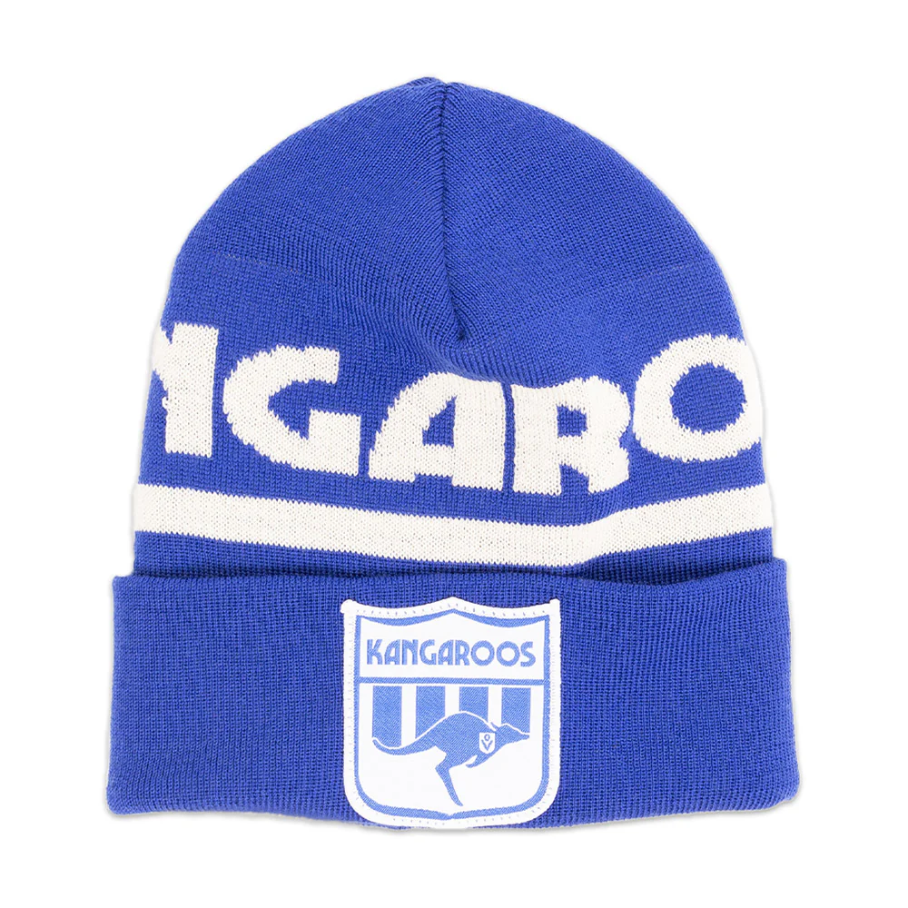 North Melbourne Throwback Merino Wool Beanie - Image 2
