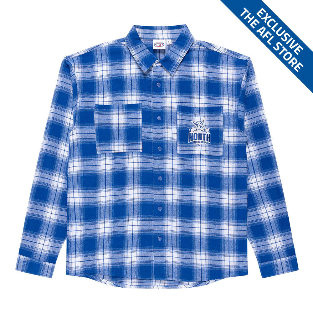 North Melbourne Mens Check Flannel Shirt