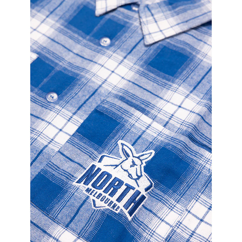 North Melbourne Mens Check Flannel Shirt - Image 3