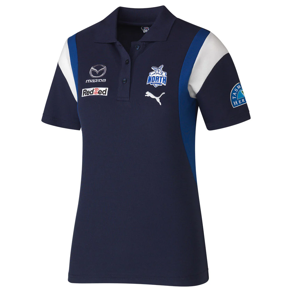 North Melbourne 2024 Authentic Womens Team Polo