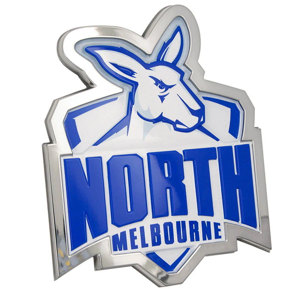 North Melbourne 3d Chrome Emblem
