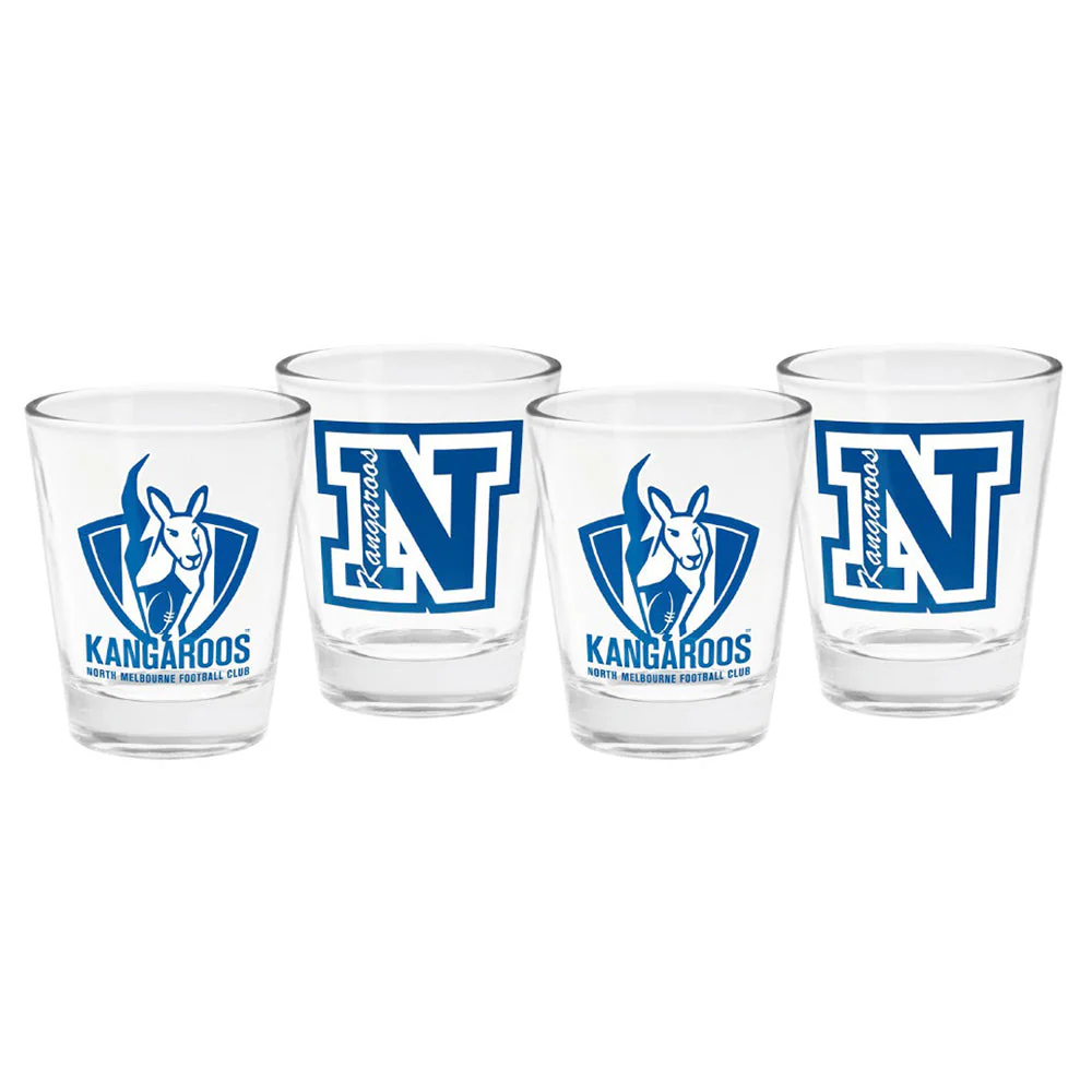 North Melbourne 4pk Shot Glasses - Image 2