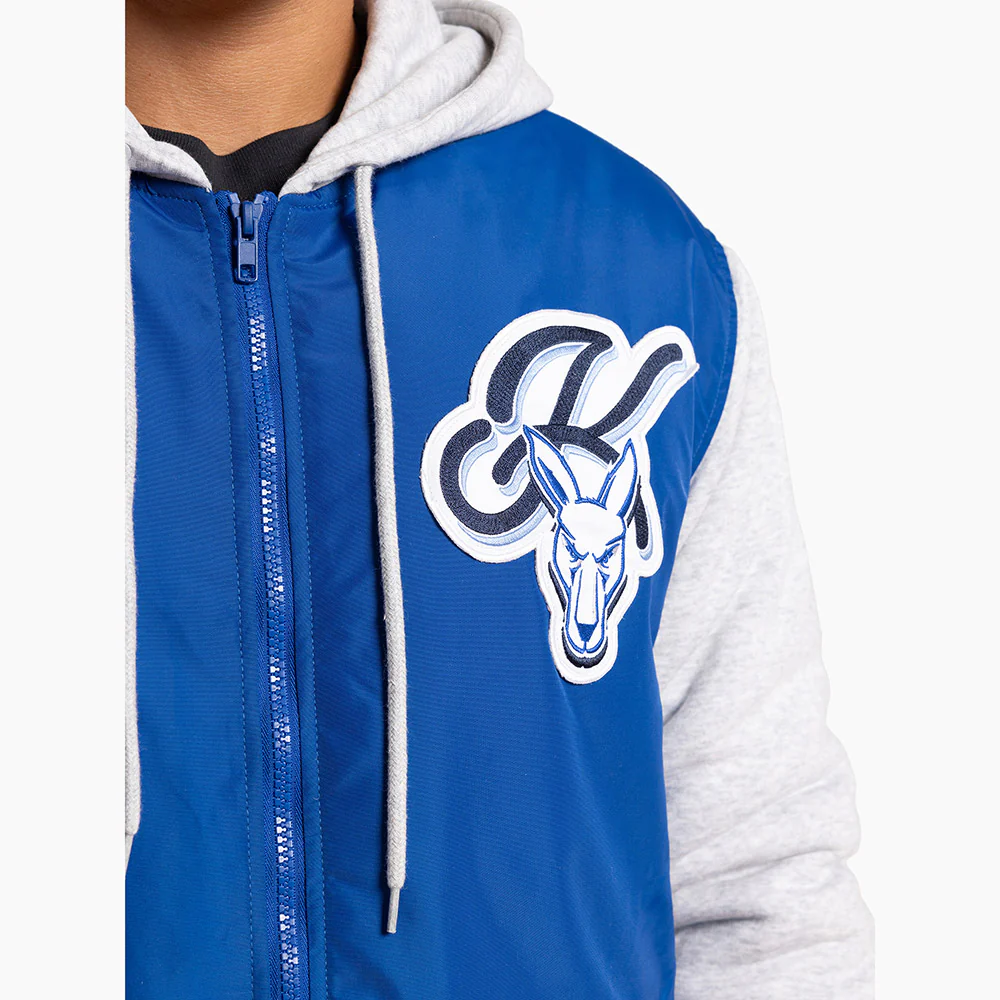 North Melbourne Adult Patchwork Bomber Jacket - Image 7