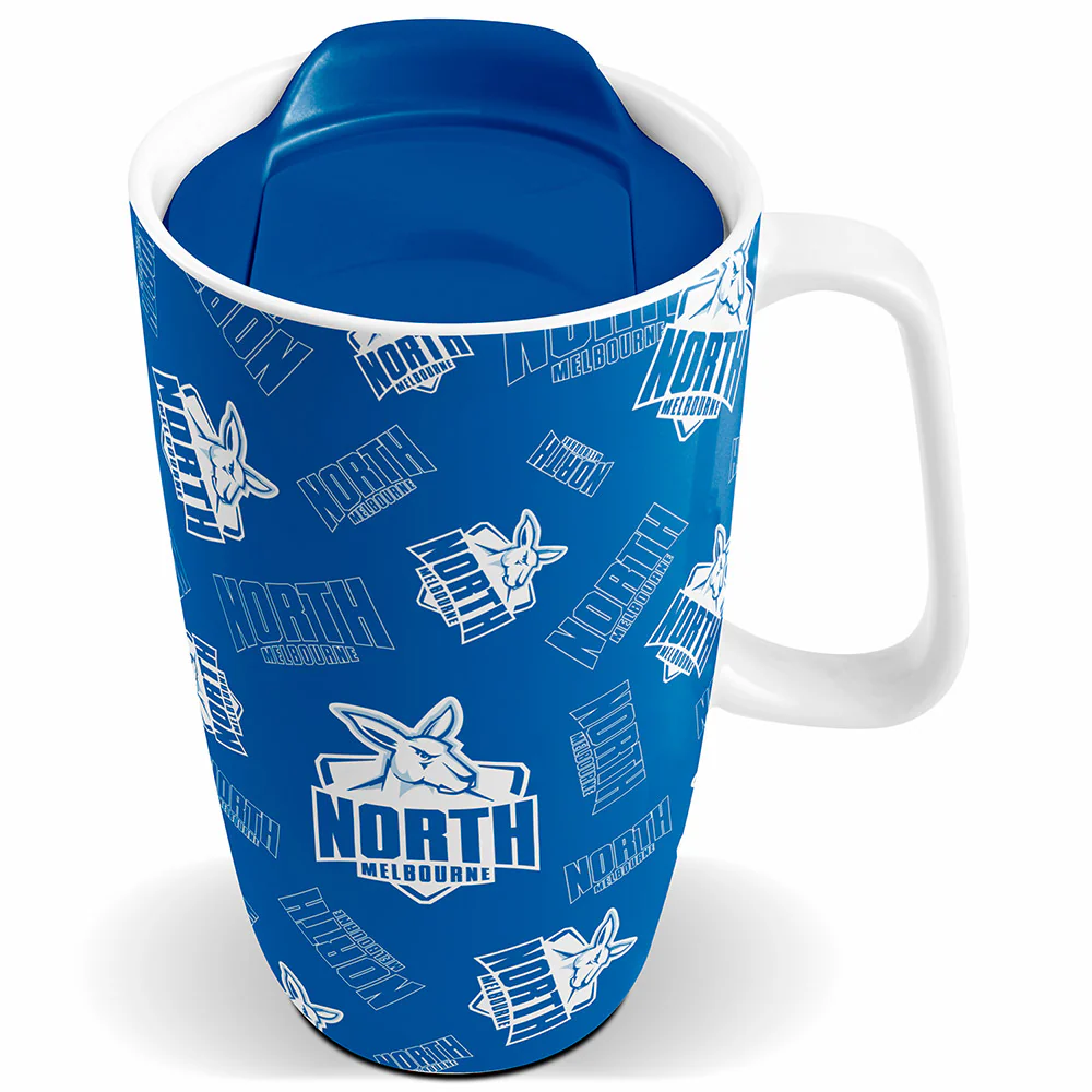 North Melbourne Logo Ceramic Mug With Lid