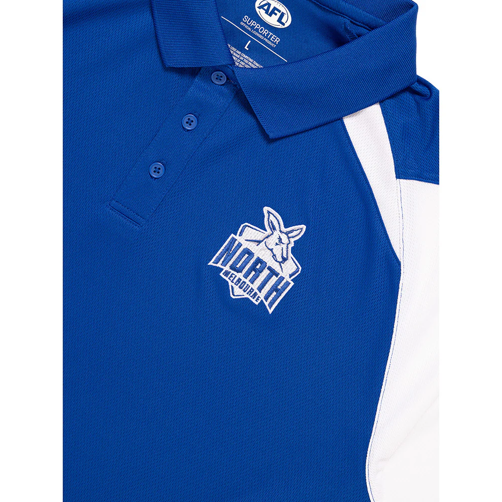 North Melbourne Mens Performance Polo - Image 3