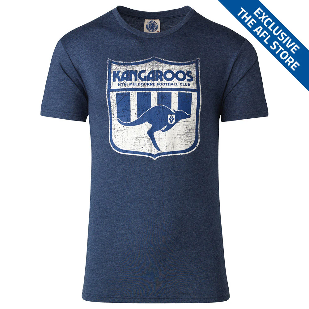 North Melbourne Mens Retro Shield Tee - Image 3