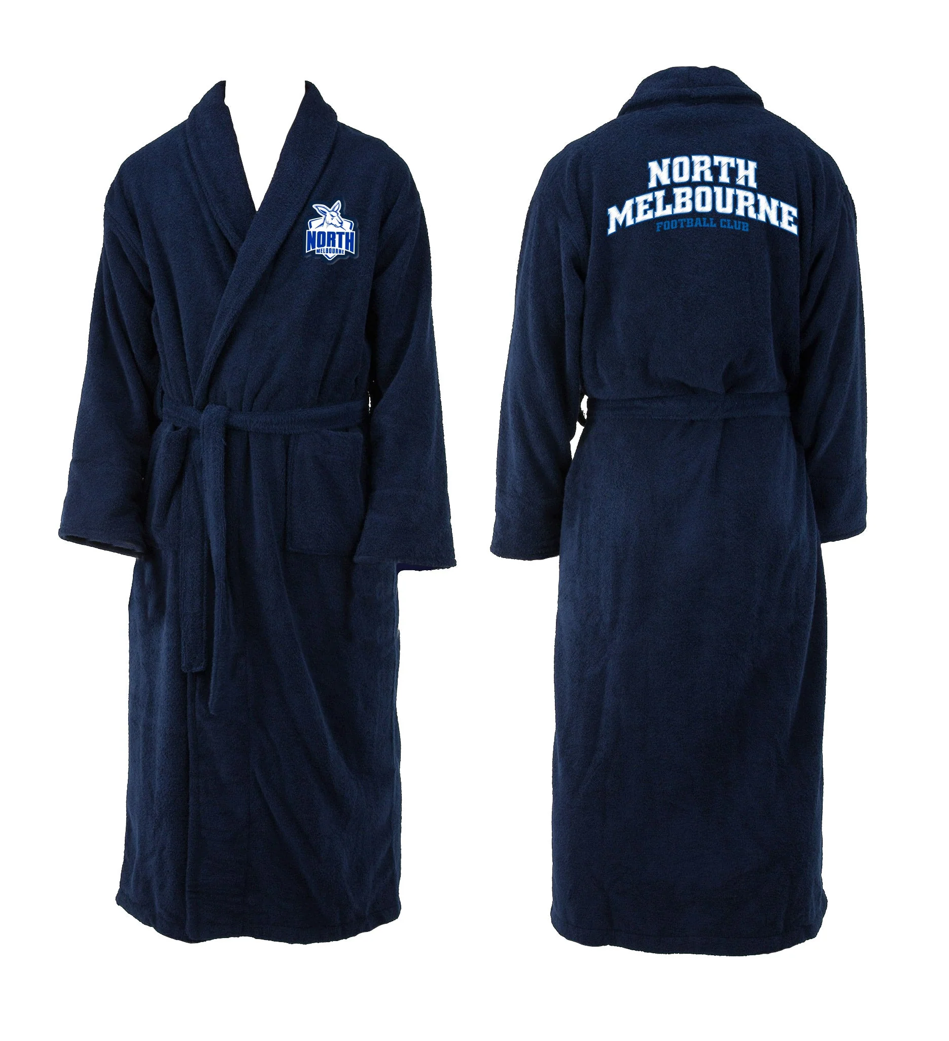 North Melbourne Adults Team Long Sleeve Bathrobe