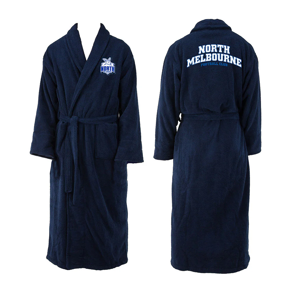 North Melbourne Adults Team Long Sleeve Bathrobe - Image 2