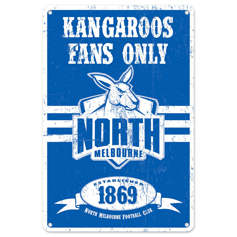 North Melbourne Retro Metal Sign - Image 2