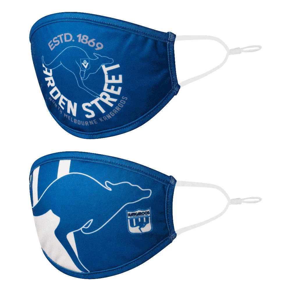 North Melbourne Set Of 2 Face Masks - Image 2