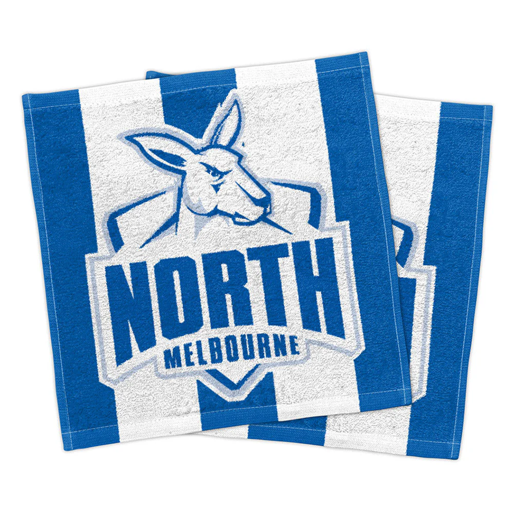 North Melbourne Set Of 2 Face Washers - Image 2