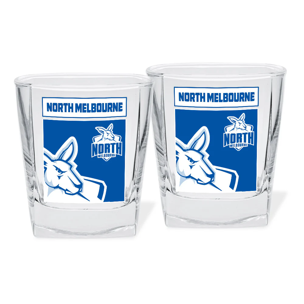 North Melbourne Set Of 2 Spirit Glasses