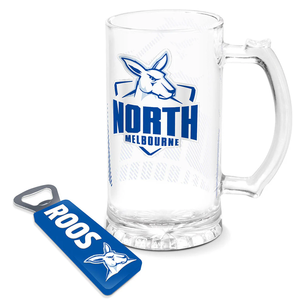 North Melbourne Stein Glass & Opener Gift Pack - Image 2
