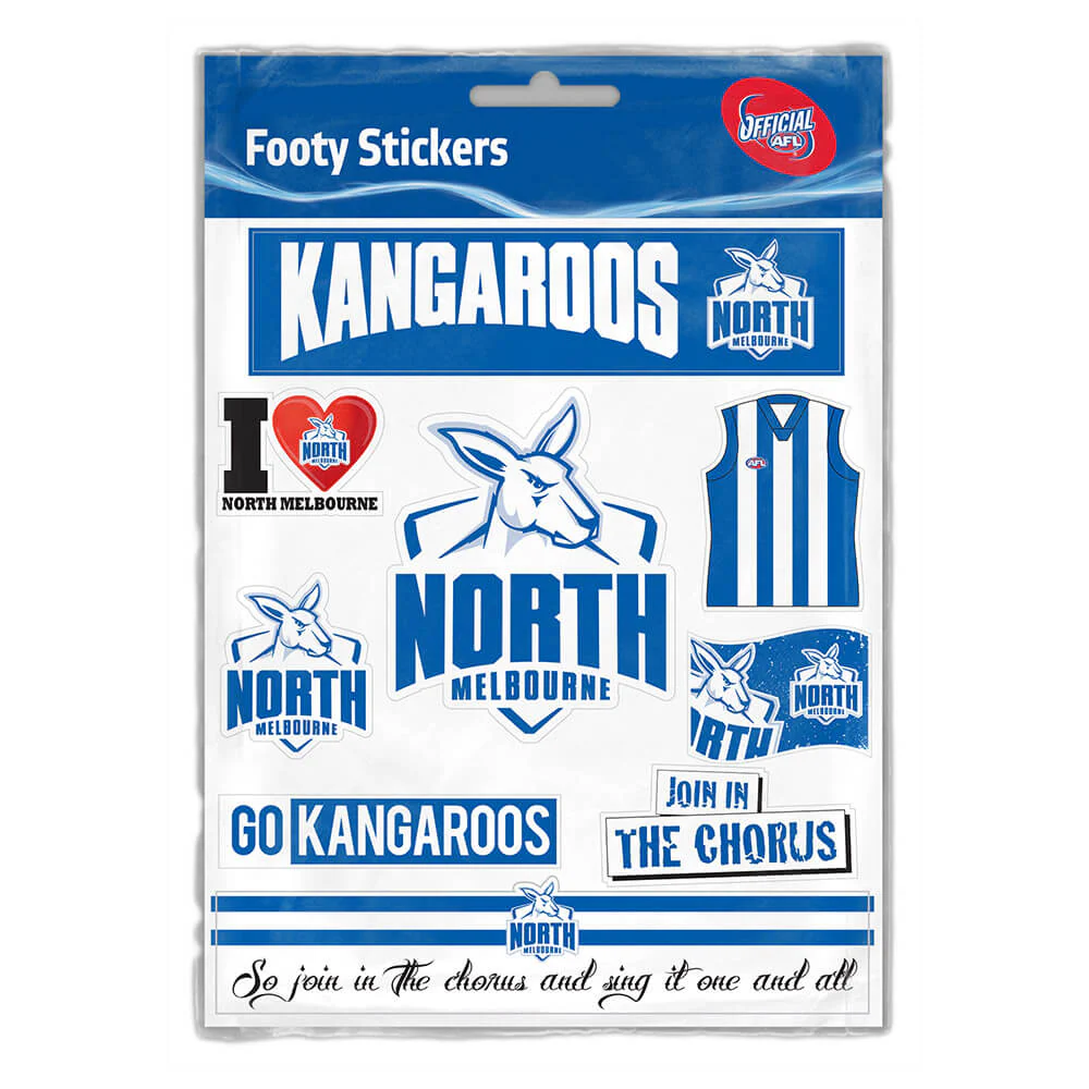 North Melbourne Sticker Sheet