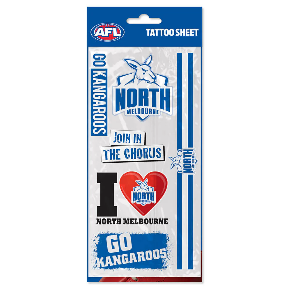 North Melbourne Tattoo Sheet - Image 2