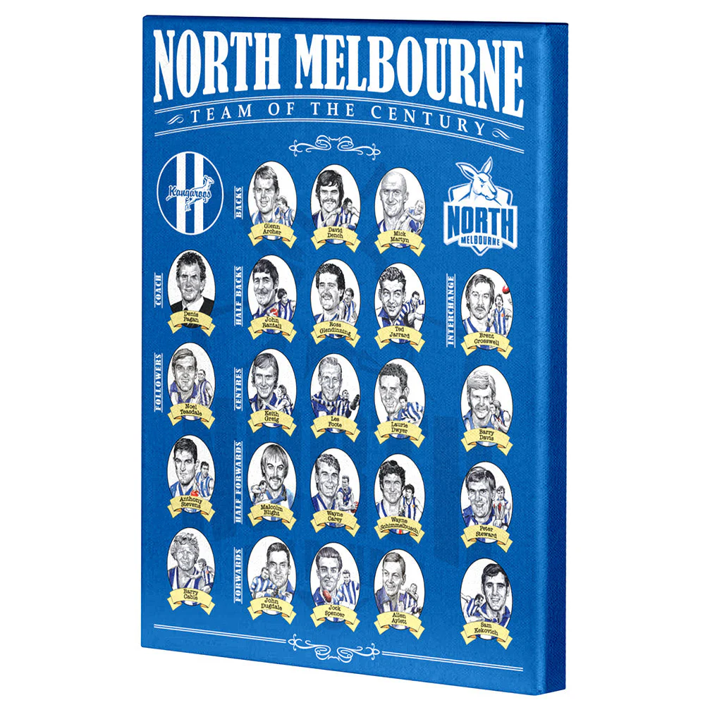North Melbourne Team Of The Century Canvas - Image 2