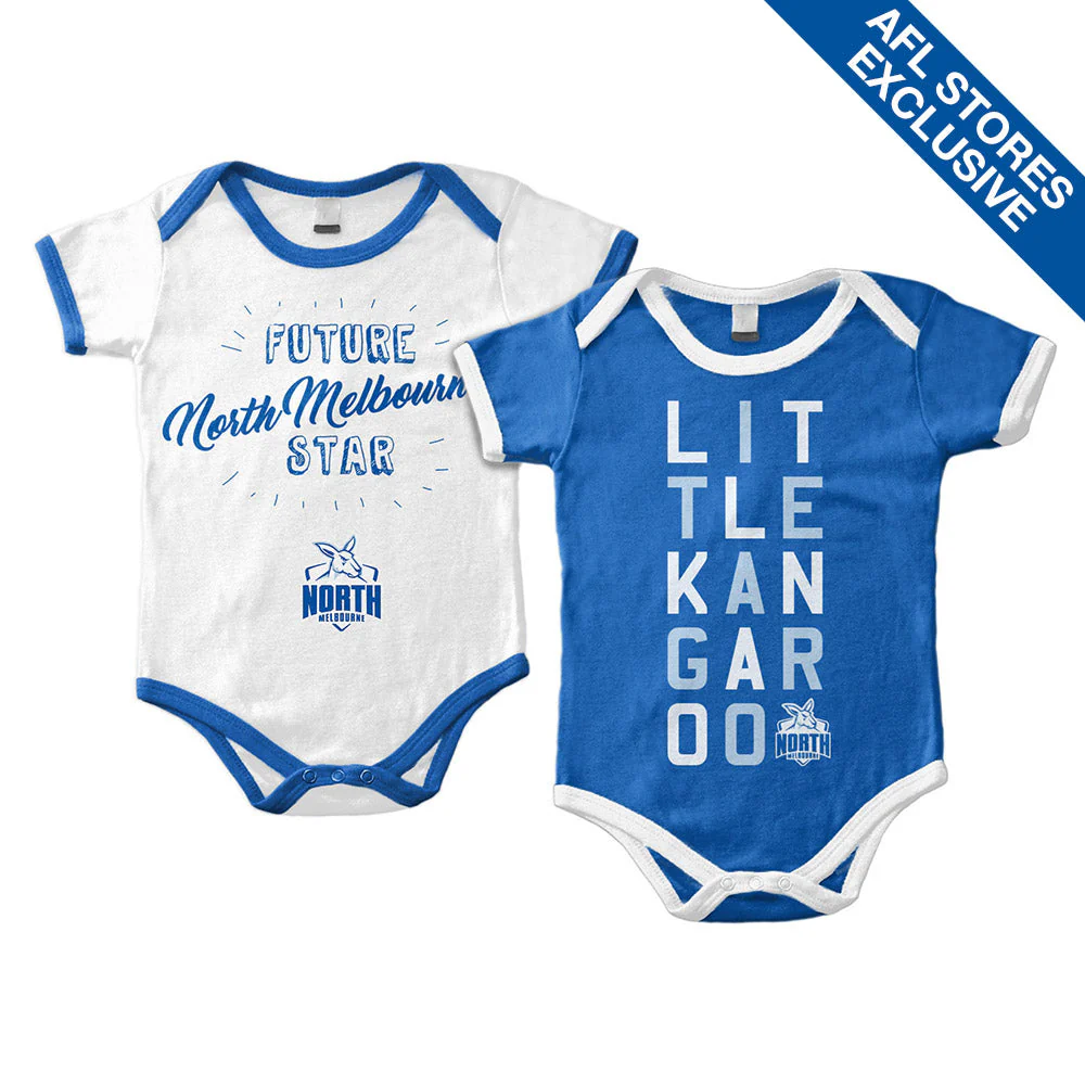 North Melbourne Set Of 2 Infant Grow Suits - Image 2
