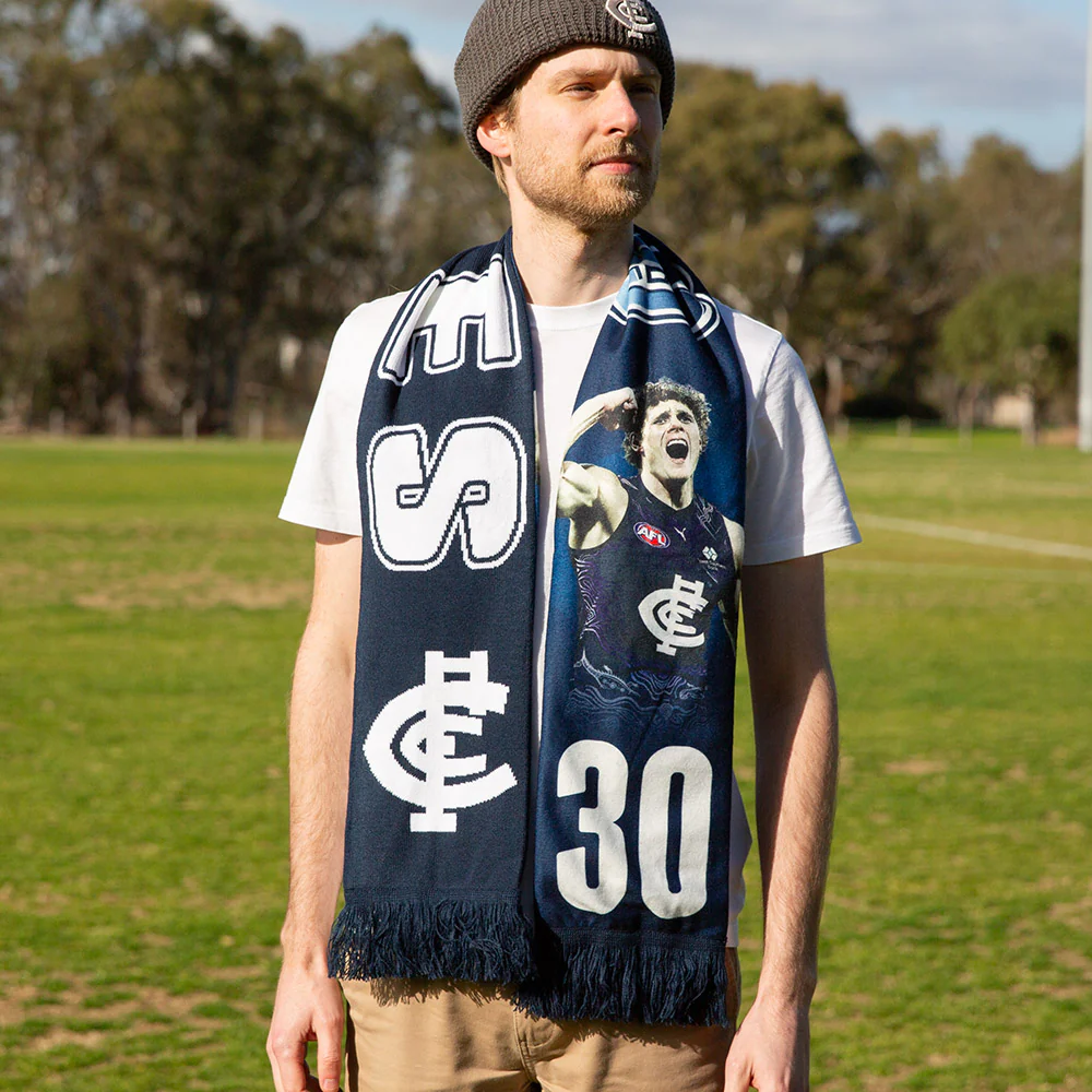 Carlton Player Scarf - Charlie Curnow