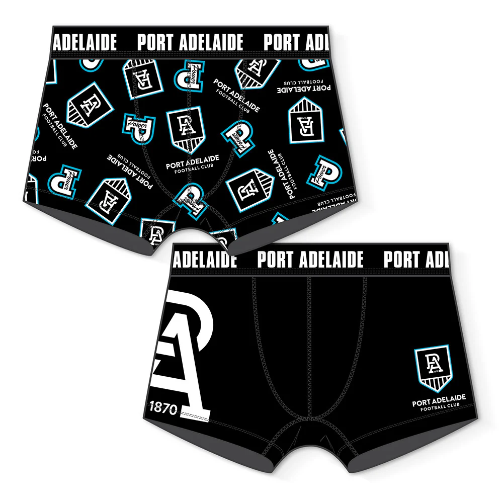 Port Adelaide Mens Trunks - 2 Pack